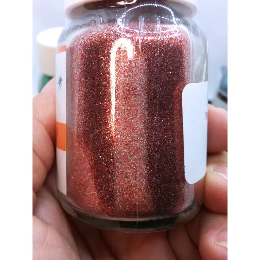 Martha Stewart Glitter 4 Large Bottles DIY Mixed Lot Blue Orange Green Copper